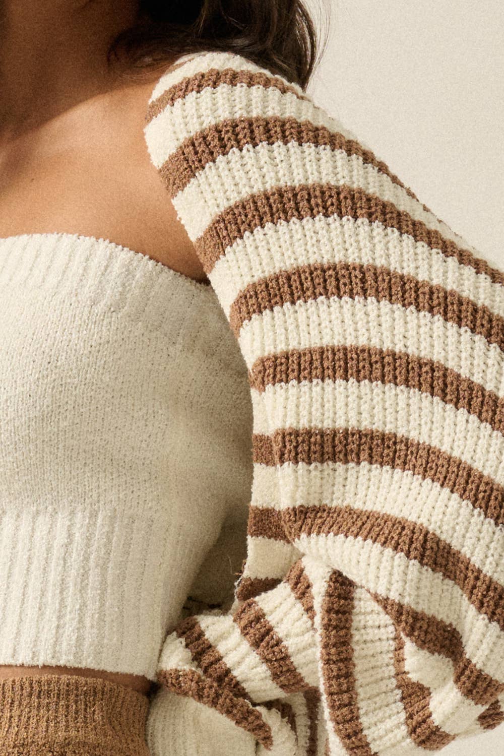 Sunday Stroll Striped Shrug Cardigan