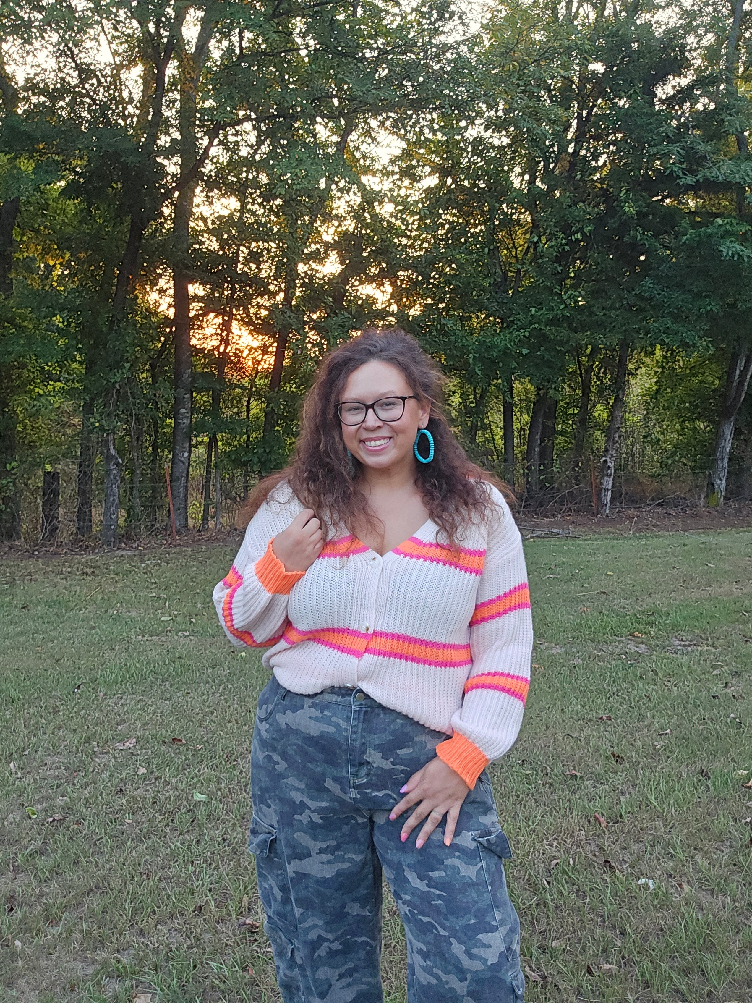 The Belle Stripe Cardigan