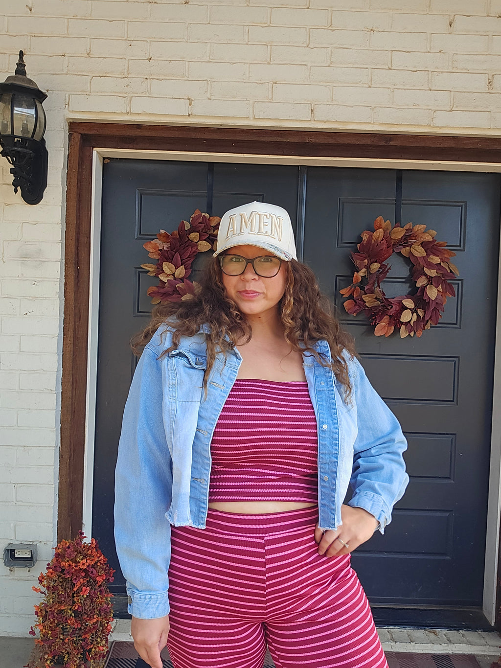 Striped Tube Top and Pants Set