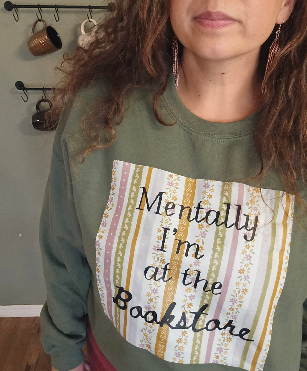 Mentally I'm at The Bookstore Sweater