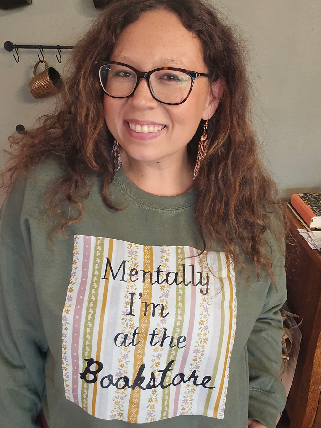 Mentally I'm at The Bookstore Sweater