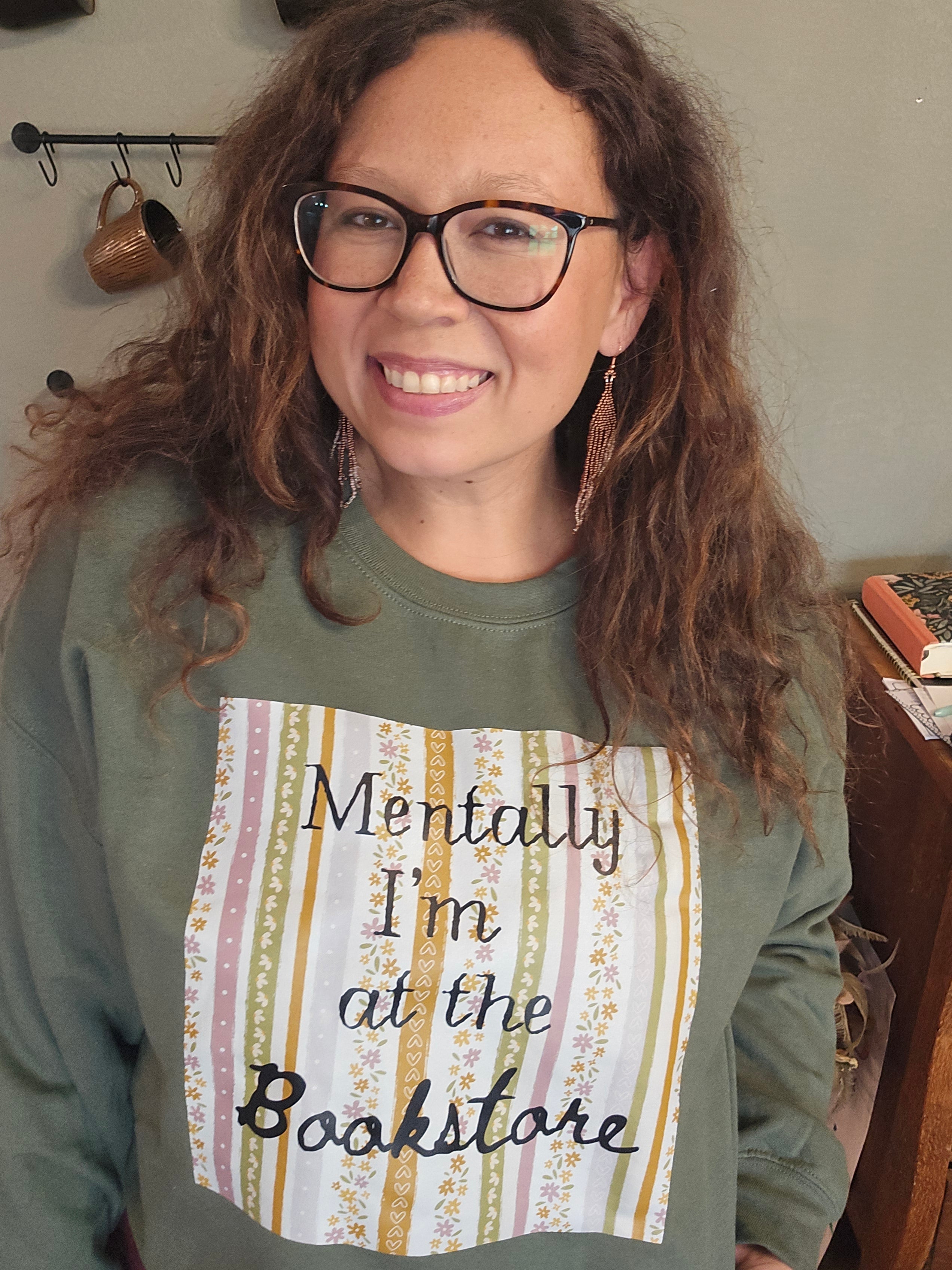 Mentally I'm at The Bookstore Sweater