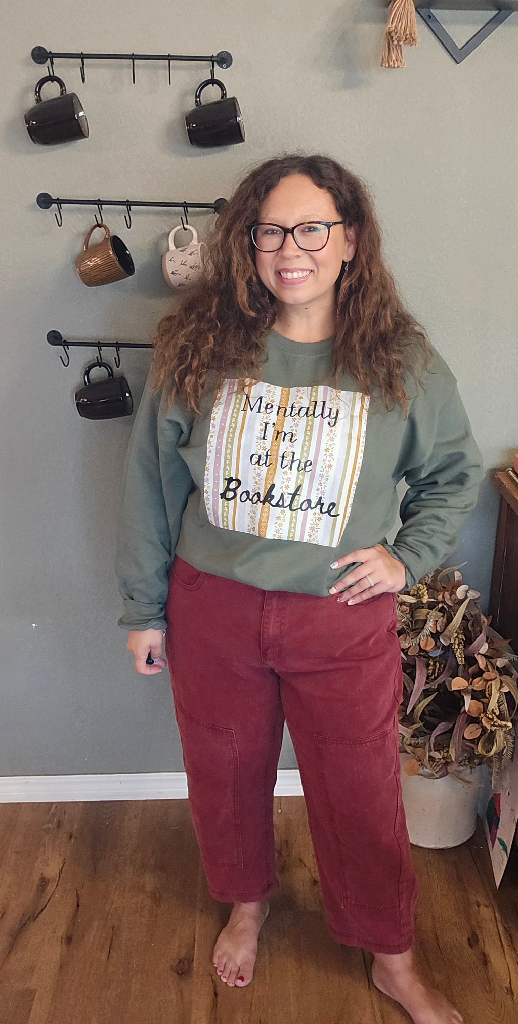 Mentally I'm at The Bookstore Sweater
