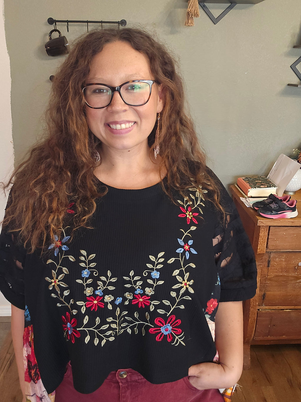 Garden Soul Embroidery Top