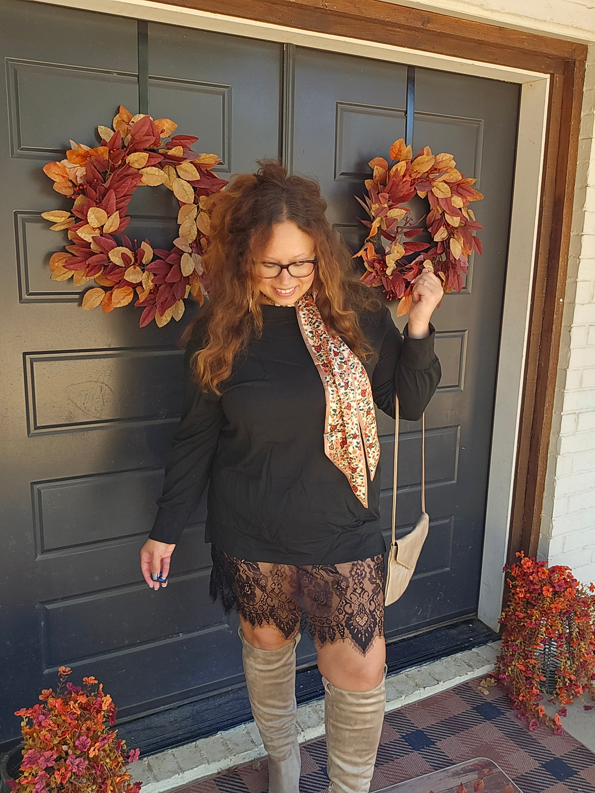 Faux Two-Piece Oversized Sweater Dress