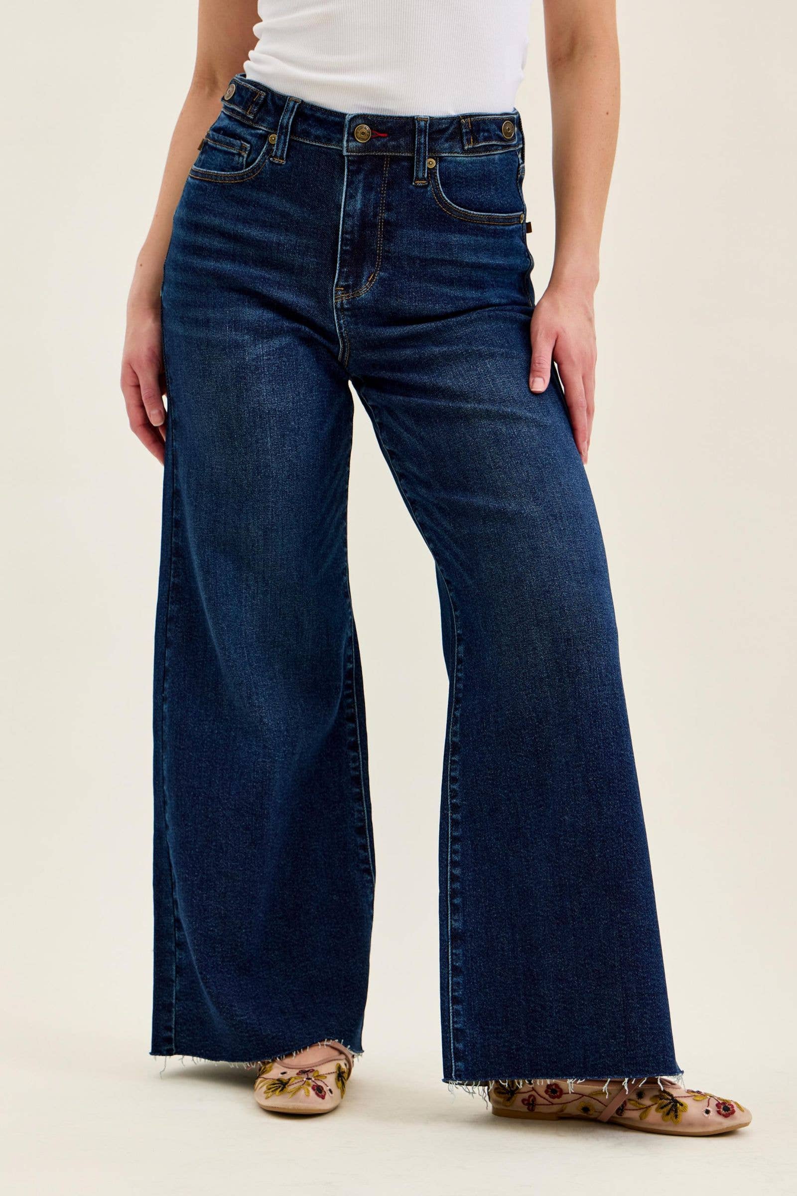 Judy Blue Dixie Wide Leg Jeans
