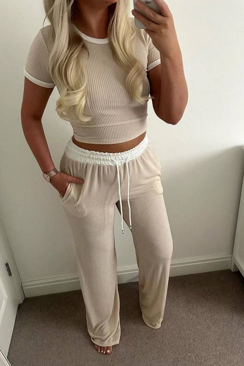 Southern Breeze Crop & Wide Leg Set