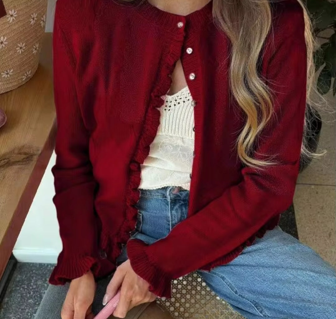 Rosewood Ruffle Top
