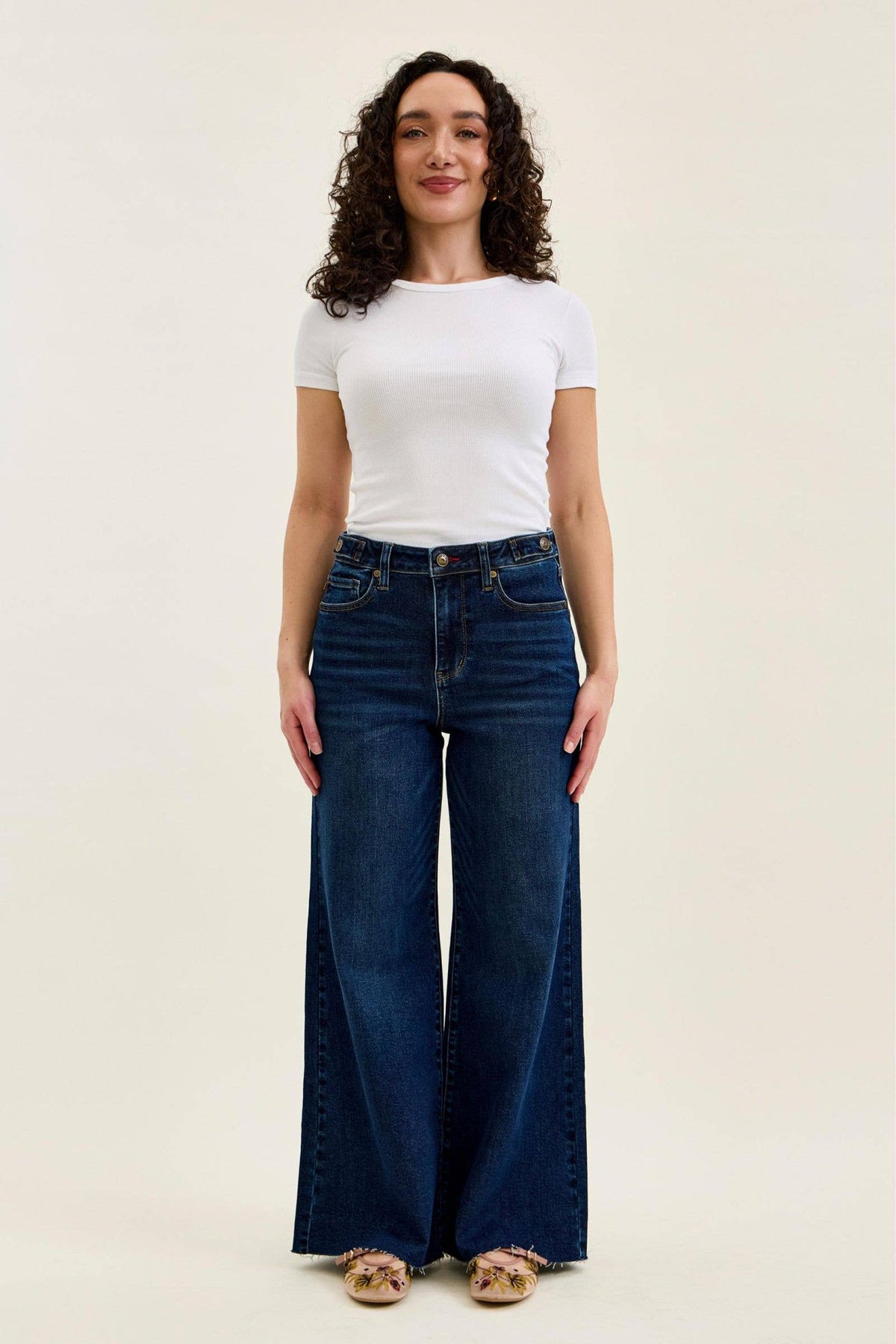 Judy Blue Dixie Wide Leg Jeans