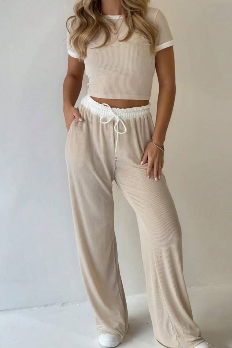 Southern Breeze Crop & Wide Leg Set