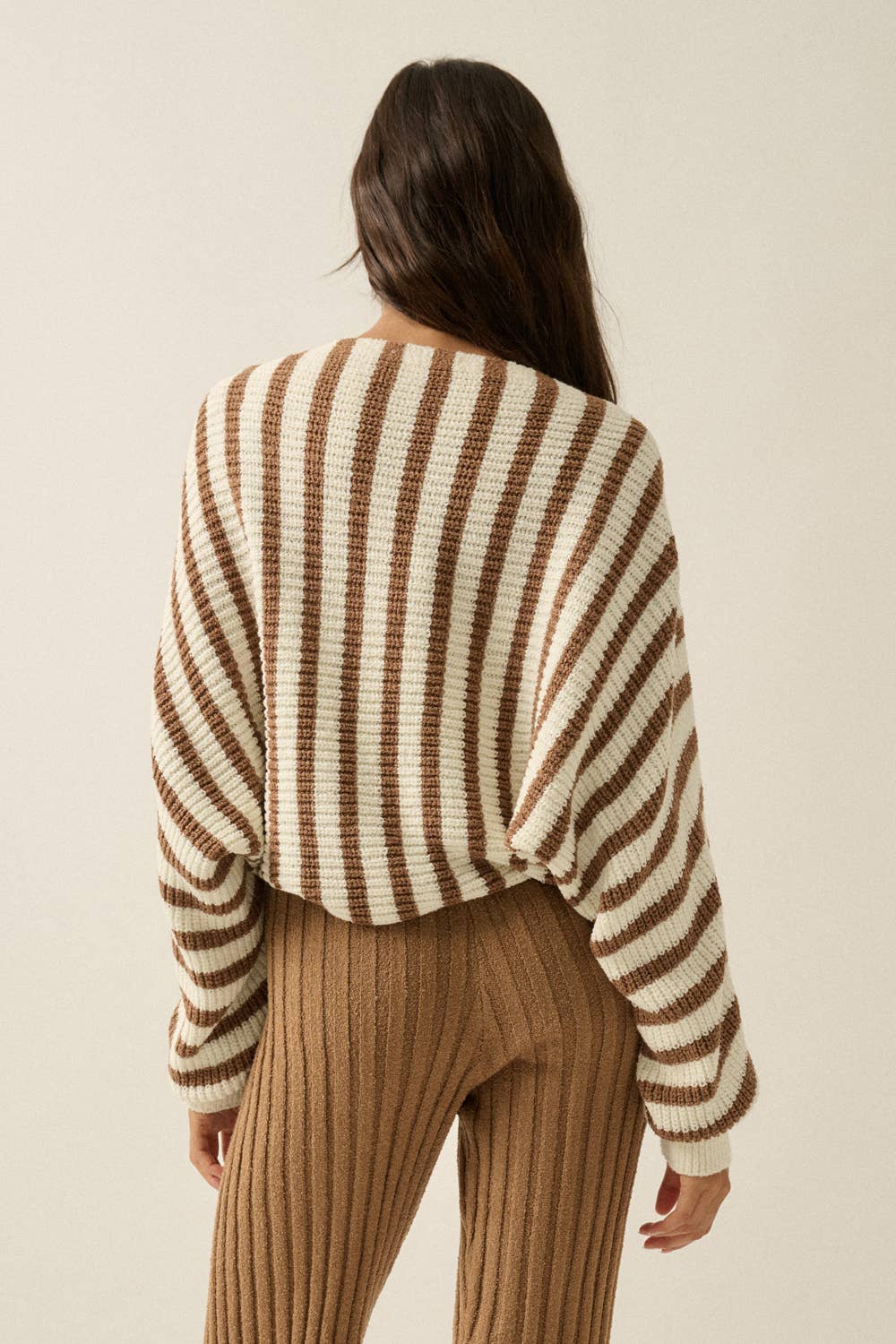 Sunday Stroll Striped Shrug Cardigan